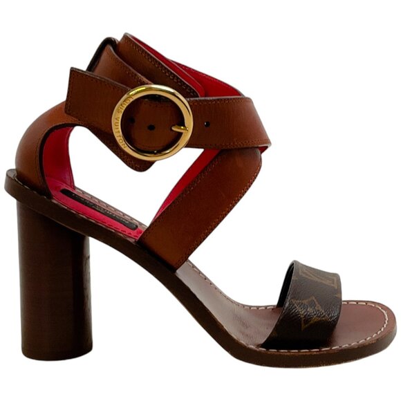Louis Vuitton Mono Criss Cross Sandals - Picture 2 of 7